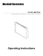 Marshall Electronics V-R1041-IMD-TE4U Operating Instructions Manual предпросмотр