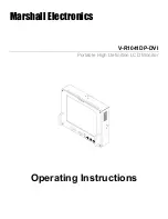 Marshall Electronics V-R1041DP-DVI Operating Instructions Manual preview