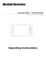 Marshall Electronics V-R151DP-AFHD Operating Instructions Manual preview