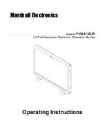 Marshall Electronics V-R241-DLW Operating Instructions Manual предпросмотр