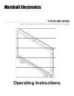 Marshall Electronics V-R261-IMD-HDSDI Operating Instructions Manual предпросмотр