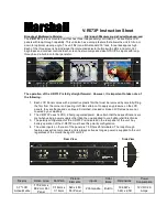 Marshall Electronics V-R573P Instruction Sheet предпросмотр