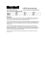 Предварительный просмотр 2 страницы Marshall Electronics V-R573P Instruction Sheet