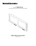 Marshall Electronics V-R902DLW Operating Instructions Manual предпросмотр