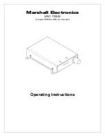 Marshall Electronics VAC-11SU3 Operating Instructions предпросмотр