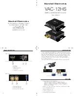 Marshall Electronics VAC-12HS User Manual preview