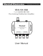 Предварительный просмотр 1 страницы Marshall Electronics VDA-104-3GS User Manual