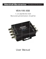 Предварительный просмотр 1 страницы Marshall Electronics VDA-106-3GS User Manual