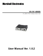 Marshall Electronics VS-101-HDSDI User Manual preview