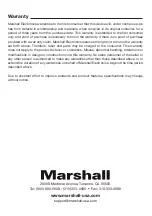 Предварительный просмотр 17 страницы Marshall Electronics VS-PTC-200 Operating Instructions Manual