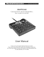 Marshall Electronics VS-PTC-50 User Manual предпросмотр