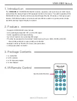 Preview for 3 page of Marshall Electronics VSW-2000 Operating Instructions Manual