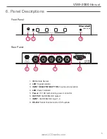 Preview for 5 page of Marshall Electronics VSW-2000 Operating Instructions Manual