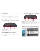 Preview for 4 page of Marshall Electronics VSW-2200 Operating Instructions Manual