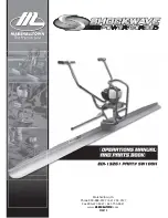 Marshalltown Company Shockwave Power Screed Operations Manual And Parts Book preview