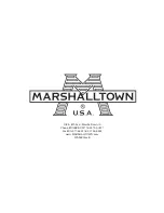 Preview for 12 page of Marshalltown 29305 Manual