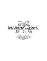 Preview for 24 page of Marshalltown 29406 Manual