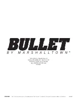 Preview for 32 page of Marshalltown BULLET 220-SSTDC Manual