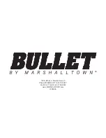 Preview for 14 page of Marshalltown BULLET 29999 Manual