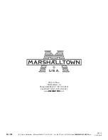 Предварительный просмотр 28 страницы Marshalltown DuoTex Manual