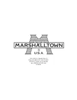 Предварительный просмотр 12 страницы Marshalltown FS13 Owner'S Manual