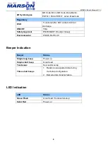 Preview for 8 page of Marson MT6250 User Manual