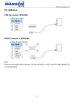 Preview for 9 page of Marson MT6250 User Manual