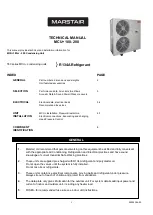 Preview for 1 page of Marstair MCU+ 180-200 Technical Manual