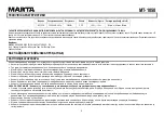 Preview for 8 page of Marta MT-1058 User Manual