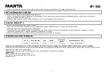 Preview for 9 page of Marta MT-1058 User Manual