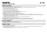 Preview for 14 page of Marta MT-1058 User Manual