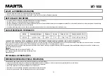 Preview for 16 page of Marta MT-1058 User Manual