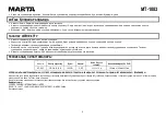 Preview for 9 page of Marta MT-1083 User Manual