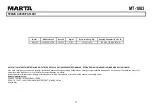 Preview for 27 page of Marta MT-1083 User Manual