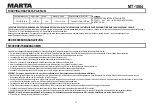 Preview for 11 page of Marta MT-1084 User Manual
