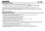 Preview for 15 page of Marta MT-1084 User Manual