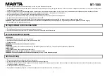 Preview for 3 page of Marta MT-1085 User Manual