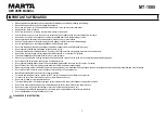 Предварительный просмотр 5 страницы Marta MT-1085 User Manual