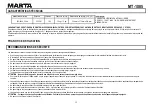 Preview for 15 page of Marta MT-1085 User Manual