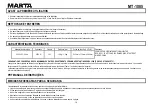 Preview for 16 page of Marta MT-1085 User Manual