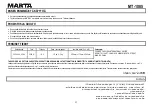 Preview for 23 page of Marta MT-1085 User Manual