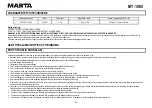 Preview for 26 page of Marta MT-1085 User Manual