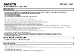 Preview for 10 page of Marta MT-1092 User Manual