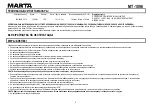Preview for 9 page of Marta MT-1096 User Manual