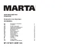 Preview for 1 page of Marta MT-1127 User Manual