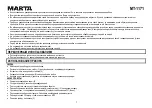 Предварительный просмотр 3 страницы Marta MT-1171 User Manual