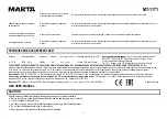 Preview for 5 page of Marta MT-1171 User Manual