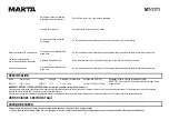 Предварительный просмотр 7 страницы Marta MT-1171 User Manual