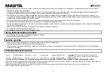 Предварительный просмотр 11 страницы Marta MT-1171 User Manual