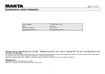 Preview for 22 page of Marta MT-1172 User Manual